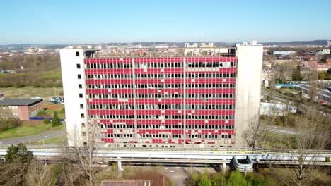 Ostrava-Pentagon---Dilapidated-Building-Of-Former-Nuclear-Energy-Research-In-Ostrava,-Czech-Republic