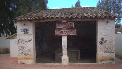 Place-where-the-body-of-the-Cuban-revolutionary-was-displayed-in-Bolivia