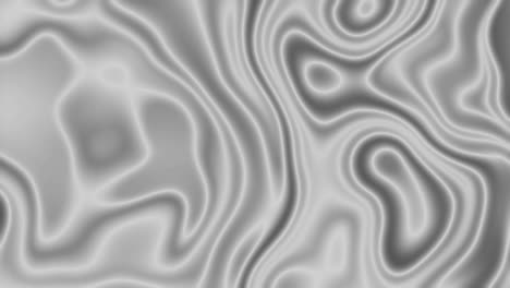 Silberner-Flüssiger-Hintergrund---Abstrakte,-Glänzende,-Graue-Flüssigkeitsanimation-Mit-Turbulenter-Bewegung