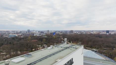 Fly-above-InterContinental-hotel-logo-sign-on-roof-top-