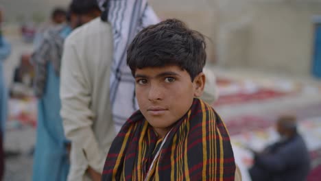 Shot-of-a-Pakistani-young-boy-in-Khuzdar,-Balochistan,-Pakistan