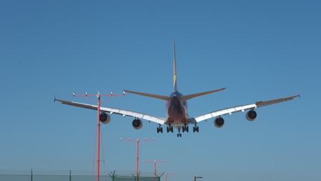 An-Asiana-Airlines-Airbus-A380-on-final-approach-to-Runway-24R-at-Los-Angeles-International-Airport,-filmed-in-slow-motion