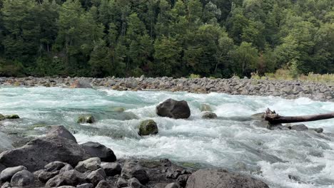 Rapids-on-the-Petrohué-River-near-Puerto-Varas,-Patagonia,-Chile