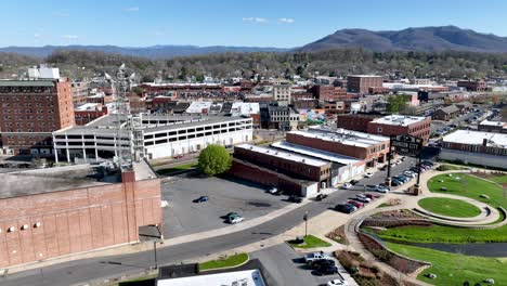 fast-aerial-over-johnson-city-tennessee