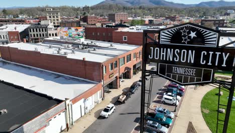 Empuje-Aéreo-En-El-Pasado-Signo-De-Johnson-City-Tennessee