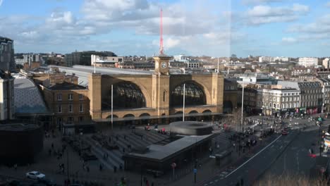 Looking-down-towards-Kings-Cross-Station,-London,-United-Kingdom