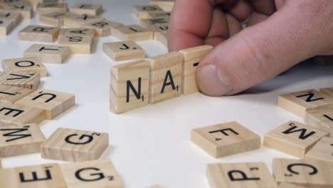Scrabble-tile-letters-placed-on-edge-form-the-acronym-NATO-on-table
