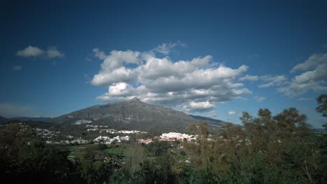 Time-lapse-of-Sierra-Blanca,-Marbella,-Spain