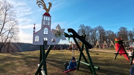 31-March-2024,-Sigulda,-Latvia:-Siguldas-Swing-Festival-on-Easter