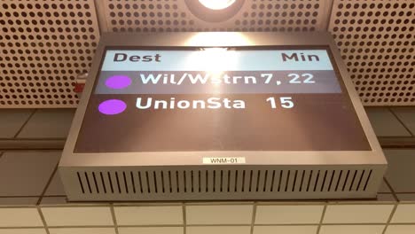 Television-monitor-inside-the-subway-station-in-a-Los-Angeles-Subway