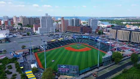 Tilting-camera-angle-to-get-a-great-aspect-of-Cyclone-Stadium-Diamond-pitch