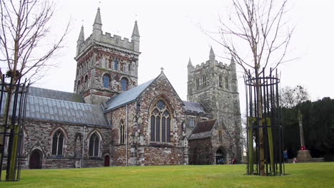 Wimborne-Minster-En-La-Ciudad-Inglesa-Del-Condado-De-Dorset-De-Wimborne-Minster-En-El-Sur-De-Inglaterra