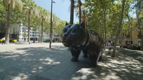 Botero's-cat-in-Barcelona