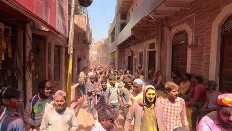 pov-shot-where-all-the-men-are-walking-towards-the-temple-and-many-men-are-sitting-on-the-side