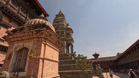 La-Plaza-Durbar,-Bhaktapur,-Sitio-Del-Patrimonio-Mundial-De-La-Unesco,-El-Valle-De-Katmandú,-Nepal,-Asia