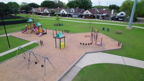 This-is-aerial-footage-of-the-Meadowlake-Park-in-Lewisville-Texas