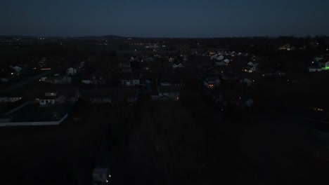 American-town-at-night