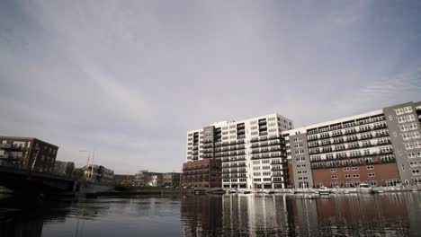 People-Rowing-Boats-on-Milwaukee-River-Downtown