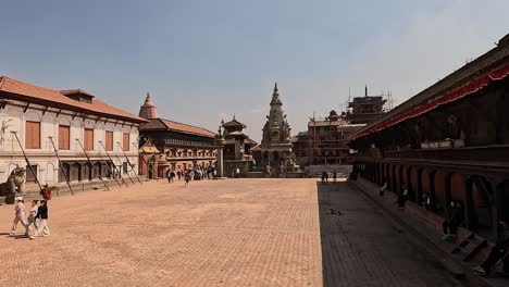 Durbar-Square,-Bhaktapur,-Unesco-Weltkulturerbe,-Kathmandutal,-Nepal,-Asien