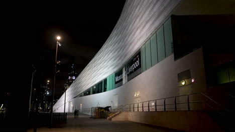 Museum-of-Liverpool-Building-at-Night,-England-UK