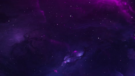 Ein-Leuchtender-Violetter-Nebel-Im-Universum