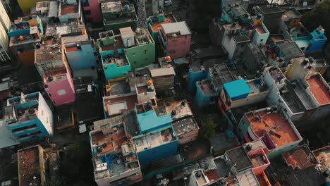 Aerial-Tilt-Down-View-Over-Residential-Apartments-In-Chennai