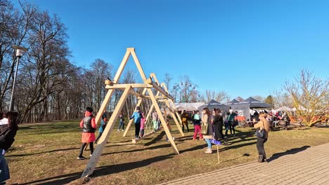 31-March-2024,-Sigulda,-Latvia:-Siguldas-Swing-Festival-on-Easter