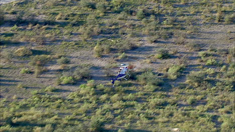 Tourist-helicopters-landing-in-the-bush-of-the-Okavango-Delta-in-Botswana