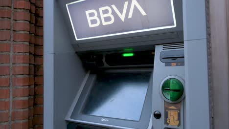 An-ATM-from-the-Spanish-multinational-Banco-Bilbao-Vizcaya-Argentaria-SA-bank-and-logo