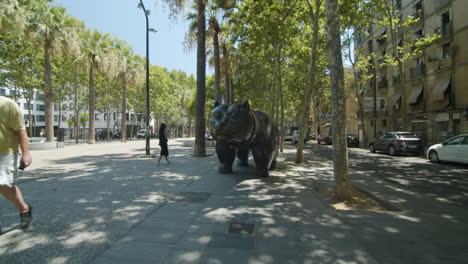 Boleros-Katze-Im-Viertel-El-Raval,-Barcelona