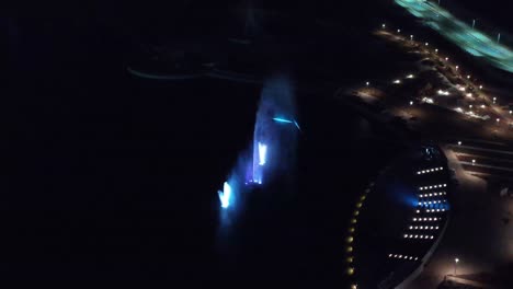 Establishing-Shots-amazing-view-of-the-dancing-big-fountain-show-in-Rajkot-where-many-different-types-of-leisure-and-big-fountain-show-are-also-happening