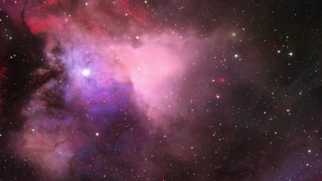 Vuelo-Espacial-Vuela-A-La-Nube-Nebulosa-En-El-Universo