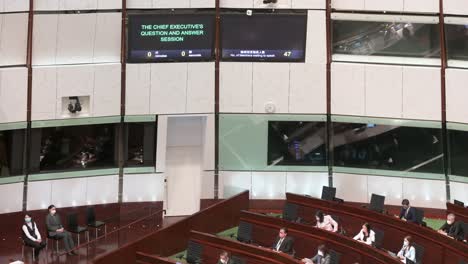 Hong-Kong-lawmakers-are-seen-at-the-Legislative-Council-building-main-chamber-as-chief-executive-John-Lee-delivers-the-annual-policy-address-in-Hong-Kong