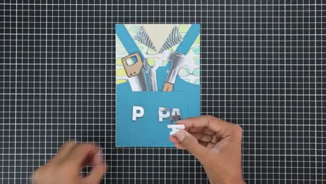Celebrate-Dad-with-cards-featuring-his-favorite-tools,-sticking-letters