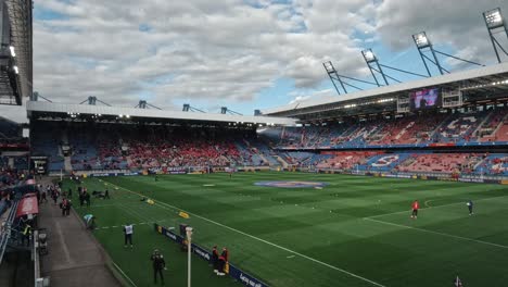 4k-Timelapse-of-Filling-Up-a-Stadium-during-Professional-Football-Match-in-Polish-Cup