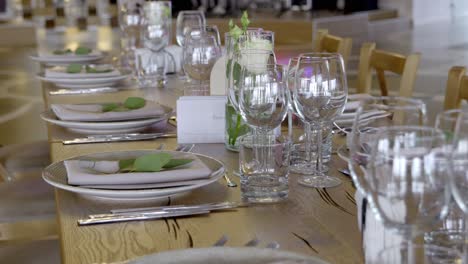 Plates-And-Glass-On-Table-Setting-For-The-Event