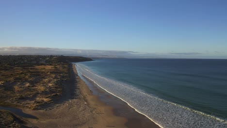 Aerial-view-of-the-coastline-of-Fleurieu-Peninsula,-South-Australia