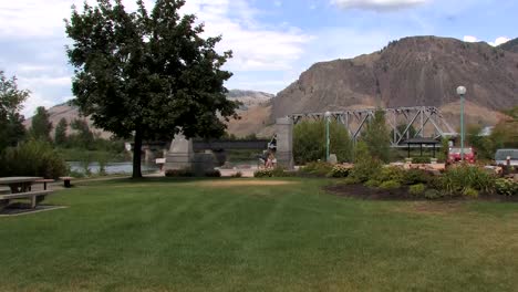 Alte-Eisenbahnbrücke-In-Kamloops,-BC,-Kanada