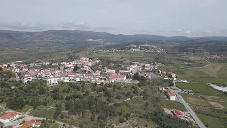 Aerial-view-of-the-historical-Portuguese-village-of-Belmonte