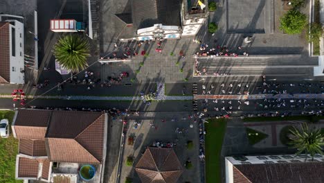 Religious-Easter-parade-in-front-of-Nossa-Senhora-do-Amparo-church