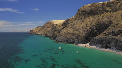 Aerial-view-of-the-coastline-of-Fleurieu-Peninsula,-South-Australia