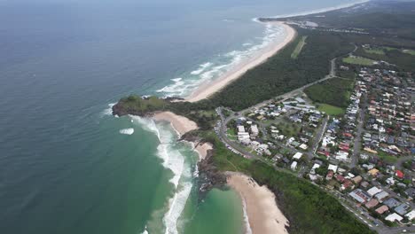 Norries-Headland,-Maggies-Beach,-Bogangar-Town-Y-Cabarita-Beach-En-Nueva-Gales-Del-Sur,-Australia