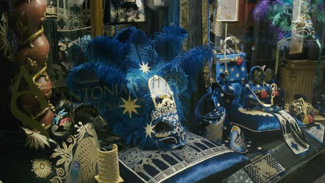 Antonia-Sautter's-lavish-blue-mask-and-accessories