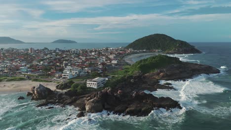 The-breathtaking-landscape-of-Praia-and-Enseada-Beaches,-the-most-renowned-coastal-gems-of-São-Francisco-do-Sul