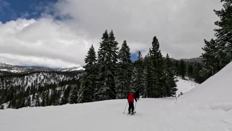 Esquí-En-Lago-Tahoe,-Viaje,-Vacaciones,-Vacaciones