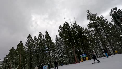 POV-Getting-Off-Ski-Lift