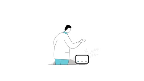 Cardiologist-2d-flat-animation-4k