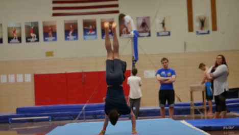 Gymnast-does-a-crazy-floor-routine