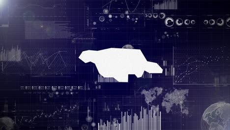 Jamaica-Country-Corporate-Background-With-Abstract-Elements-Of-Data-analysis-charts-I-Showcasing-Data-analysis-technological-Video-with-globe,Growth,Graphs,Statistic-Data-of-Jamaica-Country