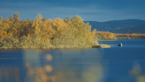 El-Tranquilo-Paisaje-De-La-Tundra-Otoñal